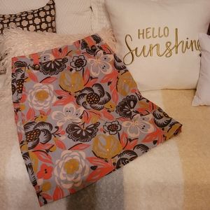 Boden multi print floral corduroy pencil skirt. sz. 4R